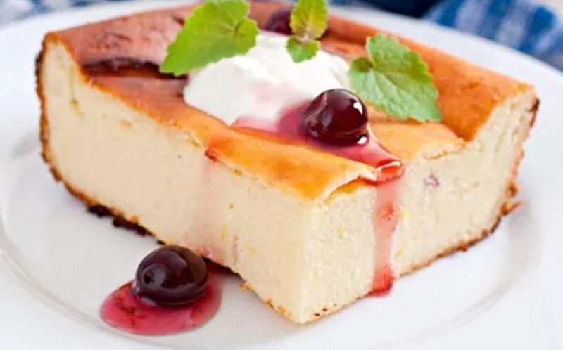 Сирна запіканка з манкою