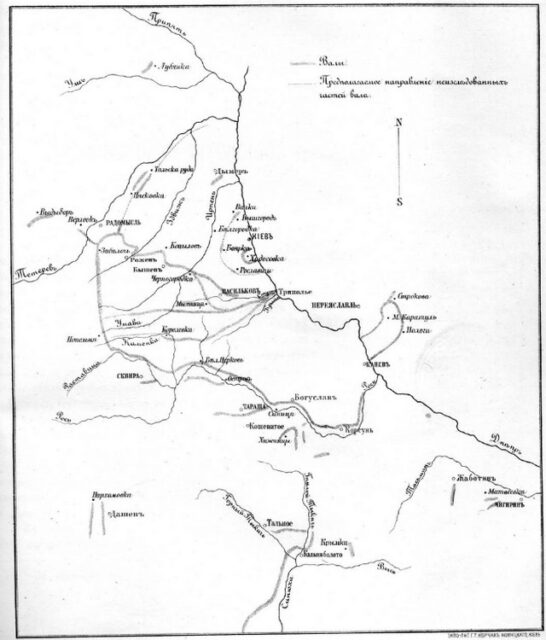 Система белігеративних протяжних валів України